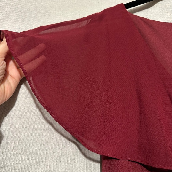 NWT Adrianna Papell Crepe Chiffon Gown - size 10 - Picture 4 of 7